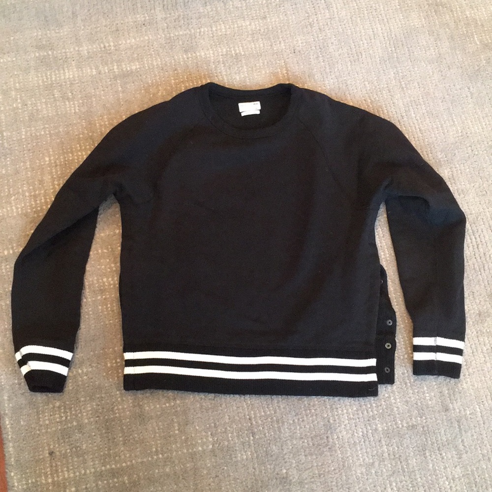 Rag and bone black sweatshirt